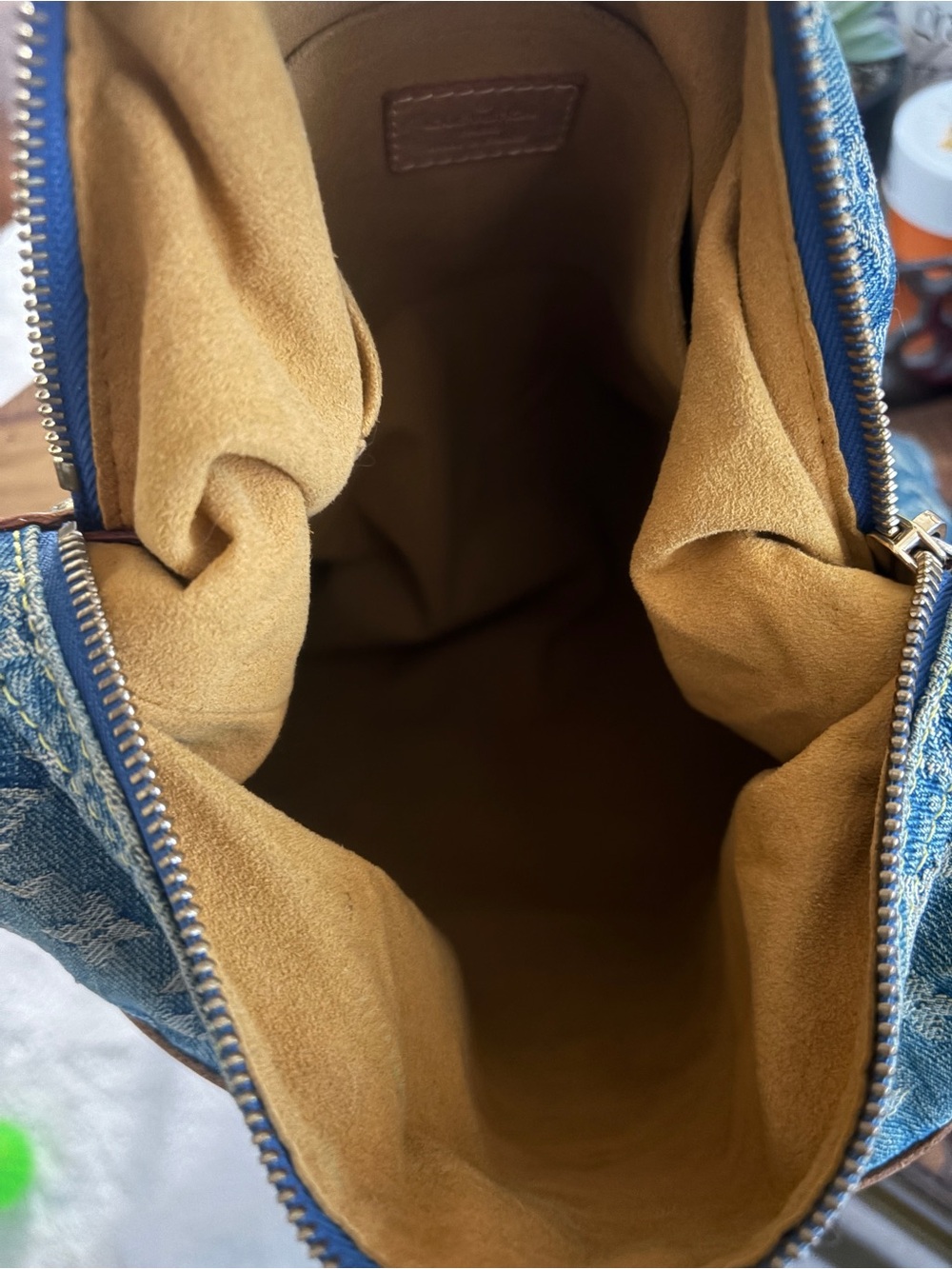 Vintage Louis Vuitton Denim Baggy GM Blue - Picture 14 of 16